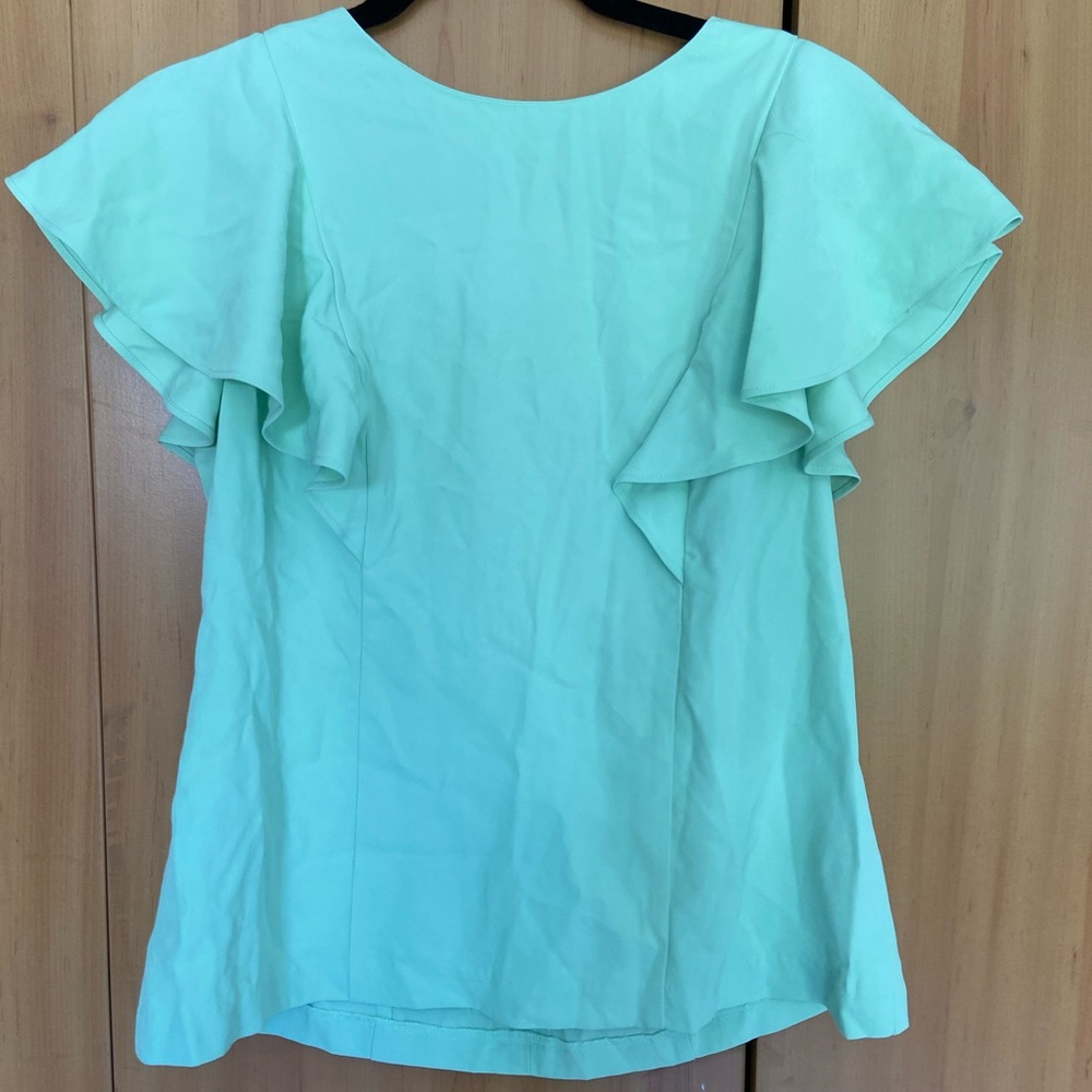 Banana republic pastel mint green blouse